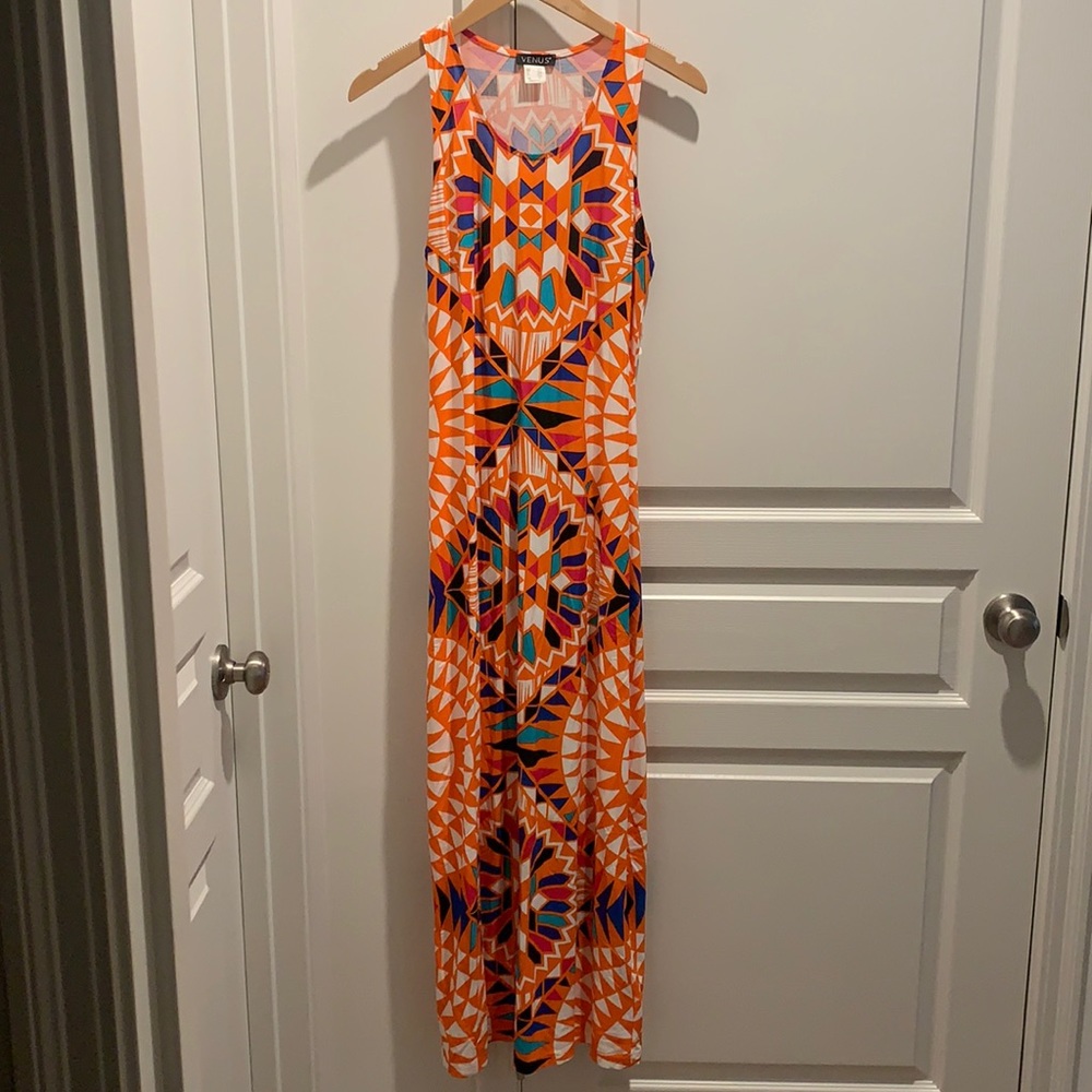 Long, colorful, cute dress! Worn 1x.